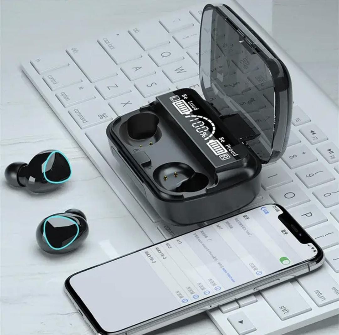 Compact earbuds with charging case – 800 mAh