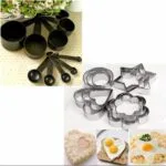Black measuring cup spoon set – 10 pcs kitchen tool combo