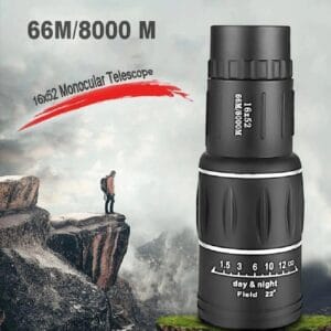 High magnification telescope 16x52 monocular – black