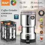 RAF coffee grinder R.7114 – stainless steel body, 300W