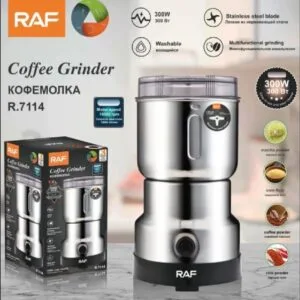 RAF coffee grinder R.7114 – stainless steel body, 300W