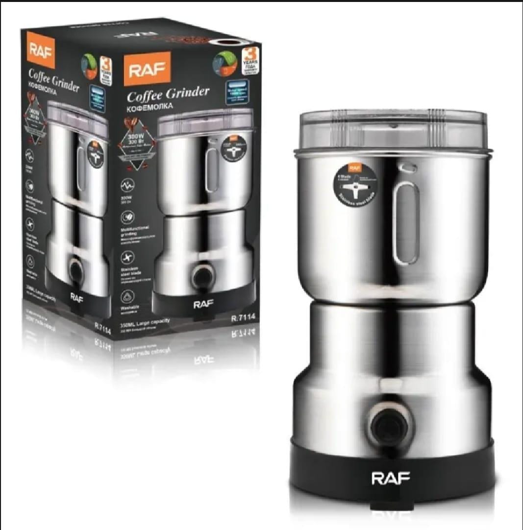 Electric coffee grinder – 350ml capacity stainless steel cup