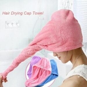 2 pcs wool cap set – multicolor knitted beanies front view