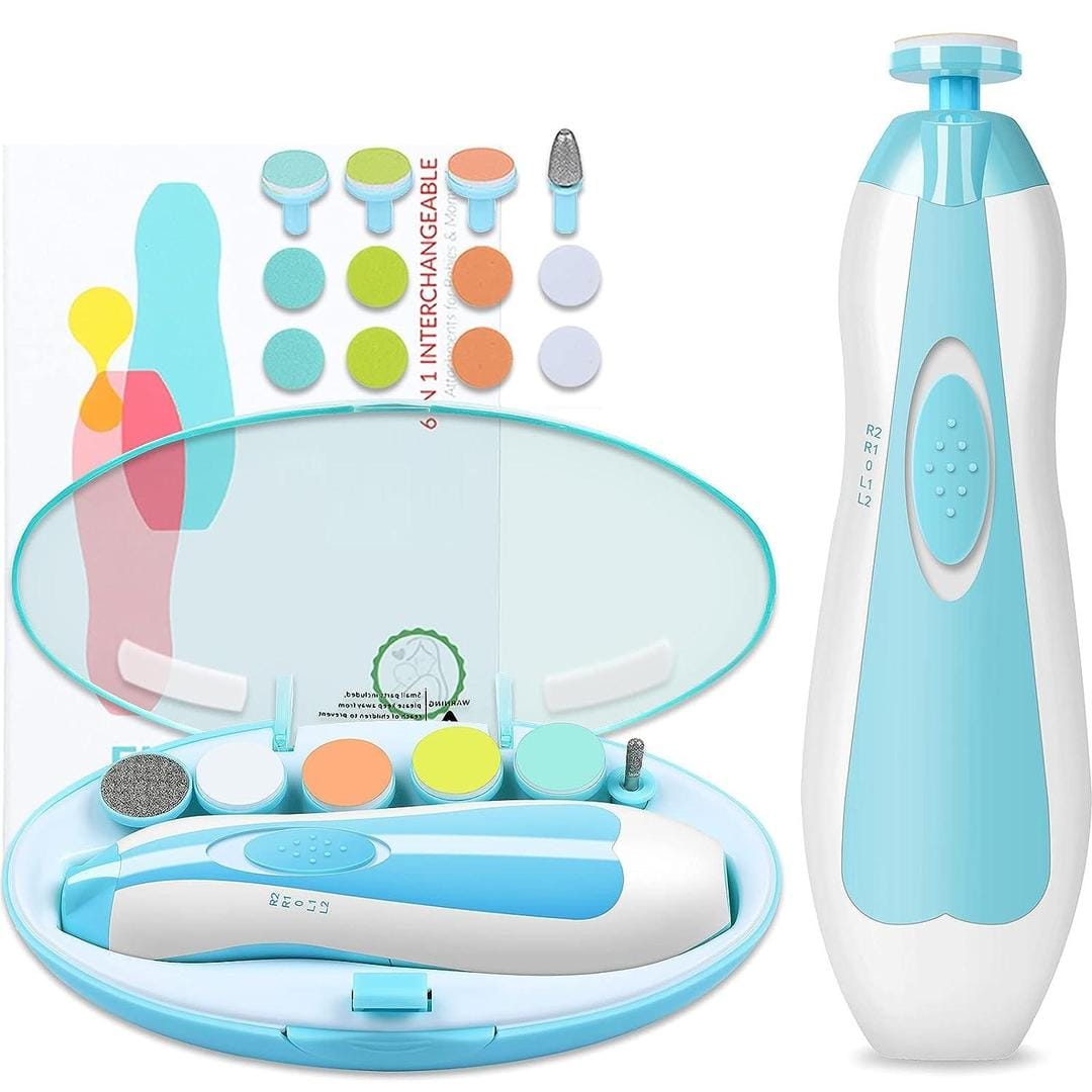 Electric baby nail trimmer – safe multicolor grooming tool