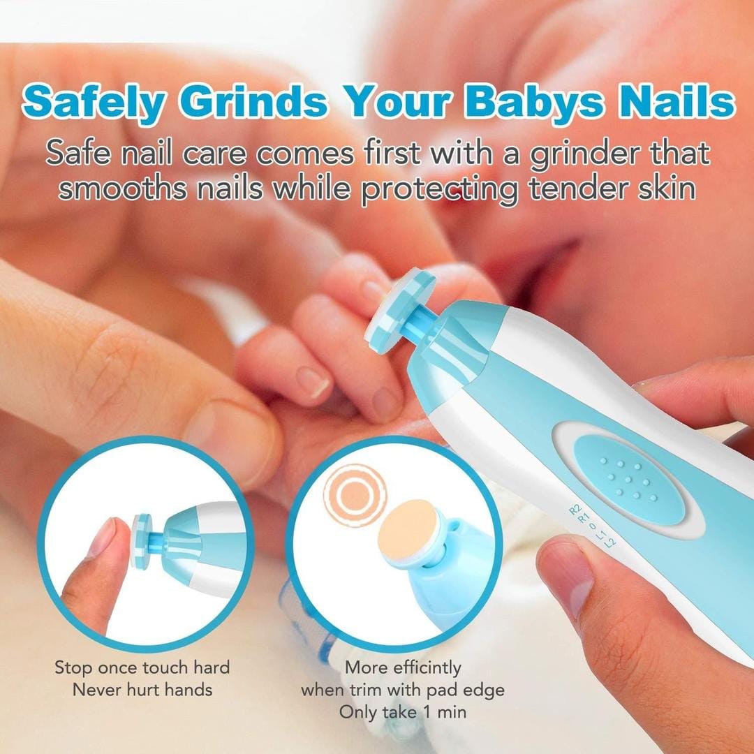 Safe baby nail grooming tool – battery operated