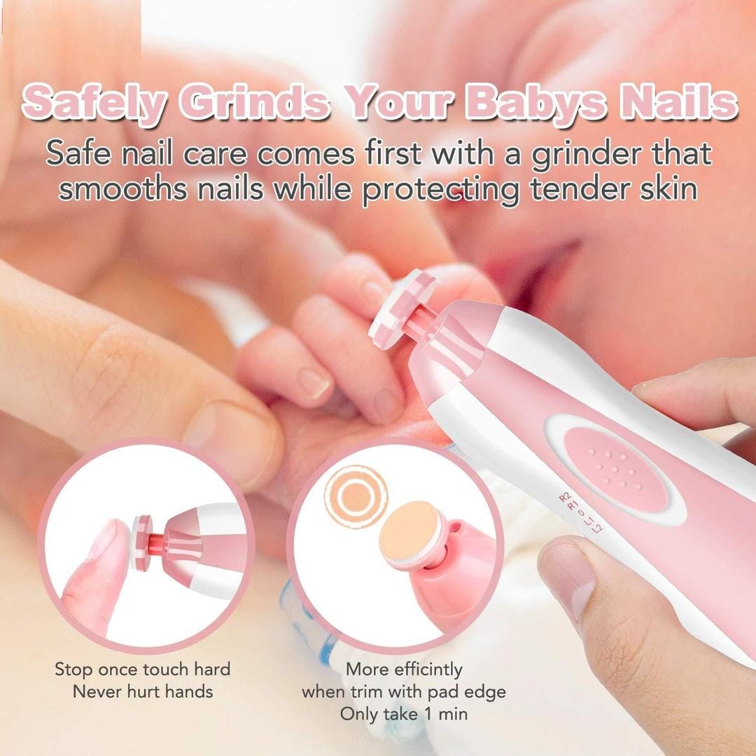 Safe baby nail grooming tool – battery operated-demo