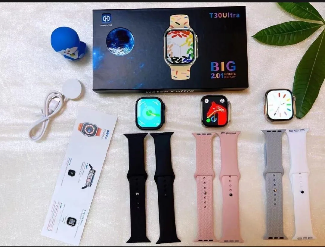 T-30 Ultra Smart Watch – Bluetooth 5 multicolor design