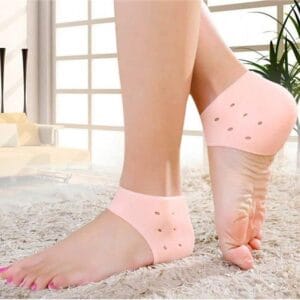 Pain relief silicone socks – beige, free size