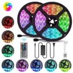 Multicolor RGB strip lights with music sync – 5 meter