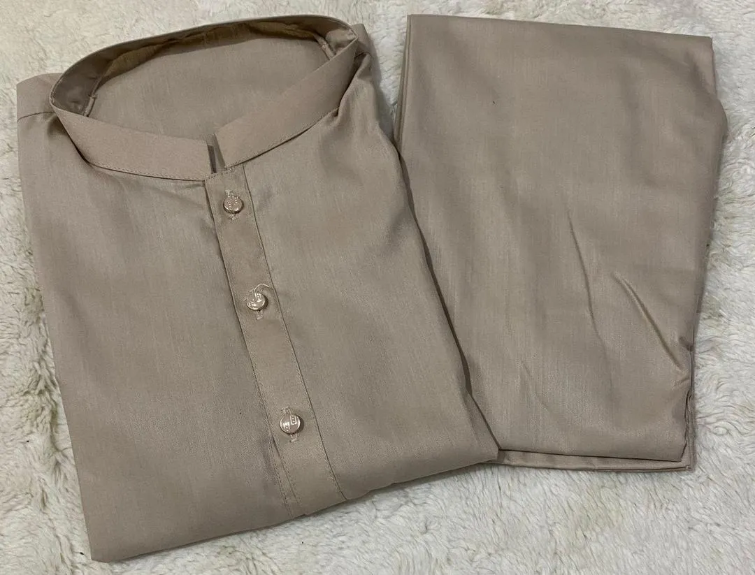 Close-up of wash & wear fabric texture in grey