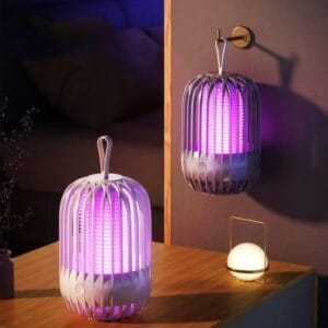 Fashion 14 Mosquito killer lamp – portable ABS plastic in white