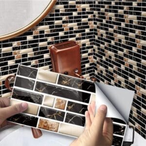 Colorful self adhesive tile stickers – pack of 25, 7 x 4.5 inches