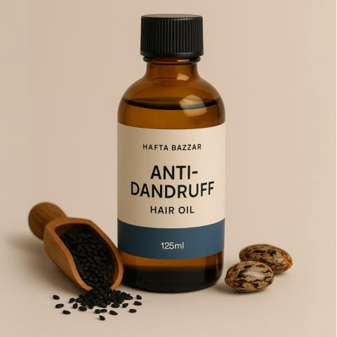 Fashion 19 Hafta Bazzar Anti-Dandruff Hair Oil 125ml with black seed and castor