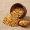 Bowl of fenugreek seeds – natural methi dana