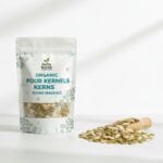 Organic dried melon seeds (char magaz) in a bowl – natural brain food