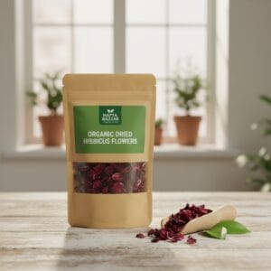Fashion 15 Dried hibiscus petals in a bowl – organic herbal tea