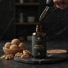 Walnut oil dropper for hair and skin nourishment