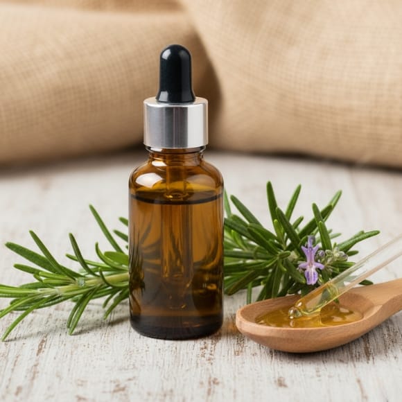 Rosemary oil dropper for hair growth and scalp care